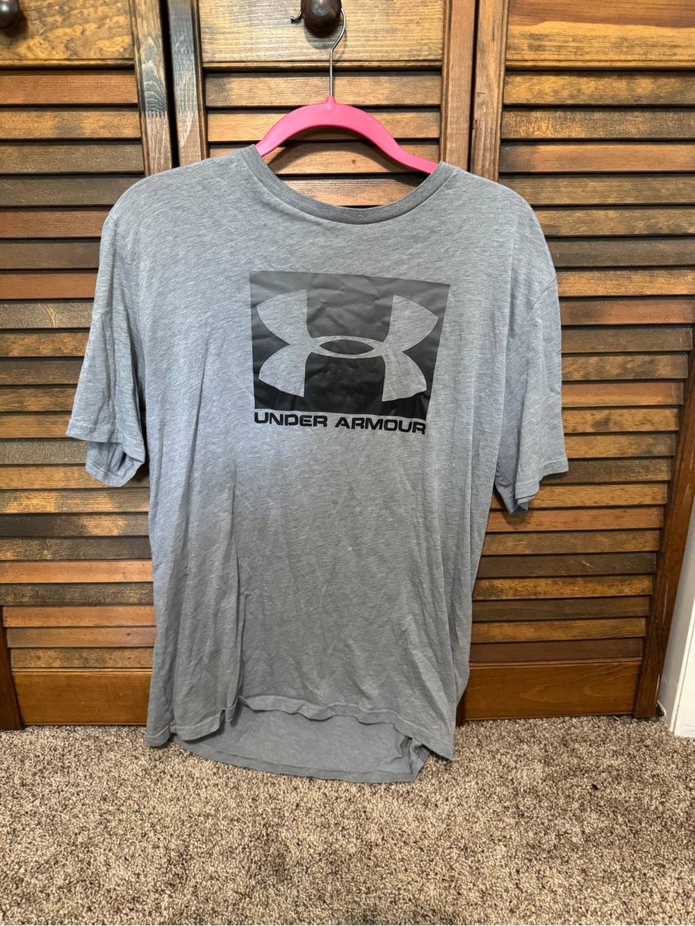 Under Armour Gray Short-Sleeve Logo Tee